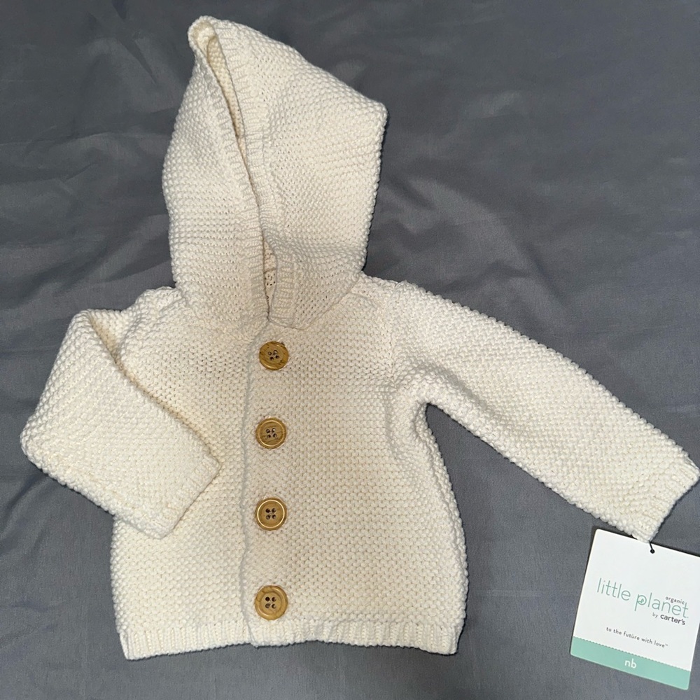 Organic Little Planet sweater Size NewBorn NWT